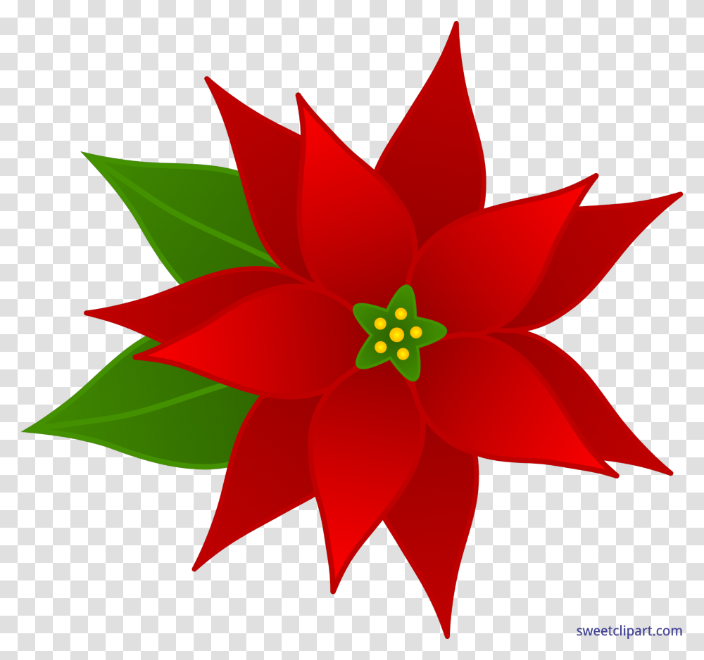 Christmas Poinsettia Clip Art, Ornament, Pattern, Plant, Fractal Transparent Png