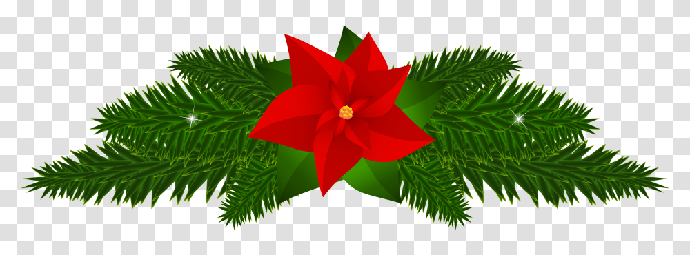 Christmas Poinsettia Decoration Clip Gallery Transparent Png