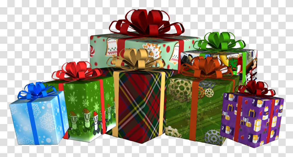 Christmas Present Background Christmas Gifts Clipart Transparent Png