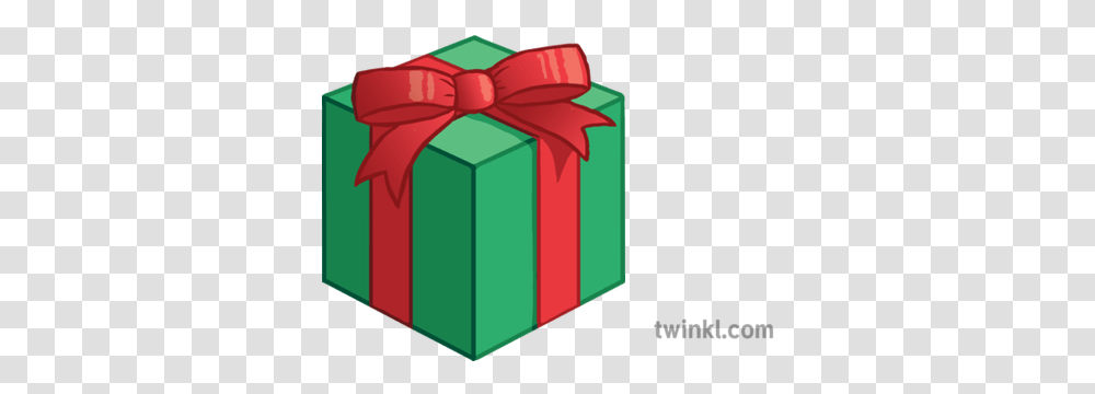 Christmas Present Emoji Newsroom Ks2 Illustration Twinkl Gift Box Emoji Green, Mailbox, Letterbox Transparent Png