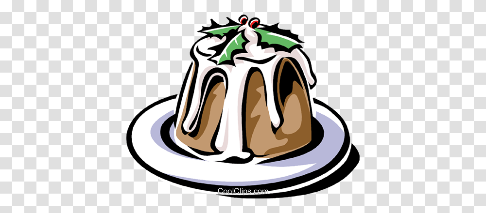 Christmas Pudding Royalty Free Vector Clip Art Illustration, Cream, Dessert, Food, Cake Transparent Png