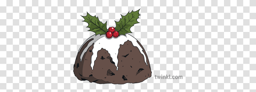 Christmas Pudding Science Holly, Plant, Food, Fruit, Sweets Transparent Png