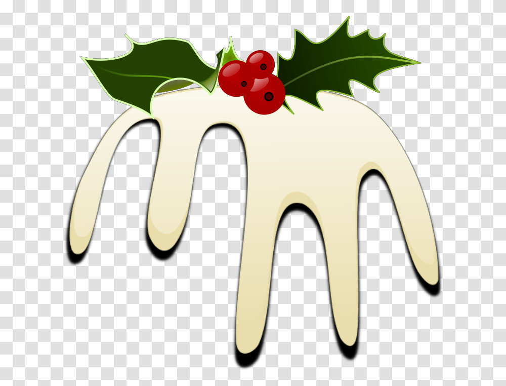 Christmas Pudding Svg Vector Clip Art Holly, Plant, Leaf, Tabletop, Food Transparent Png
