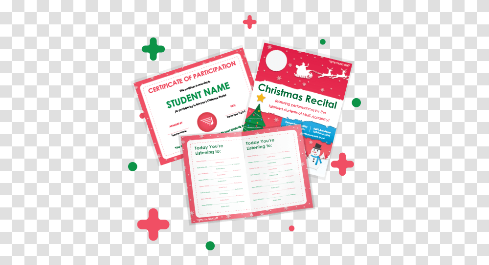 Christmas Recital Package 2019 Direct Download My Music Portable Network Graphics, Flyer, Poster, Paper, Advertisement Transparent Png