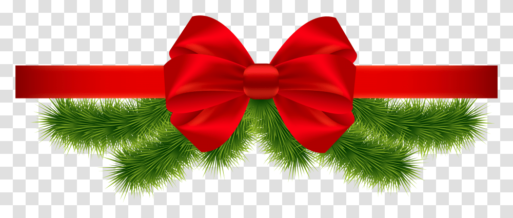 Christmas Red Ribbon Clipart Image Background Christmas Ribbon, Tie, Accessories, Accessory, Bow Tie Transparent Png
