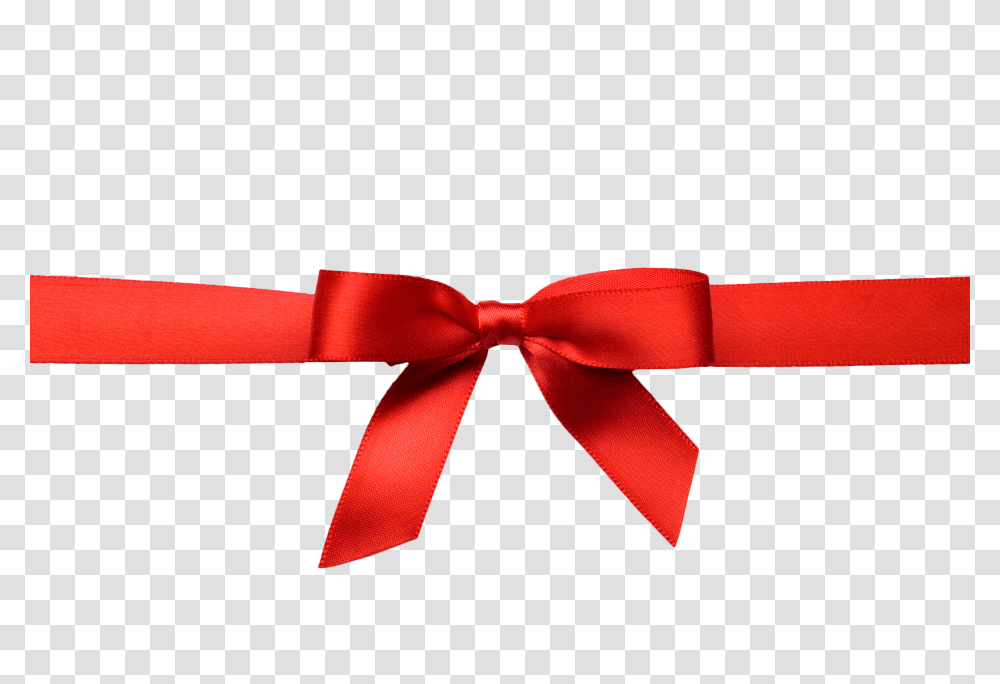 Christmas Red Ribbon, Tie, Accessories, Accessory, Necktie Transparent Png