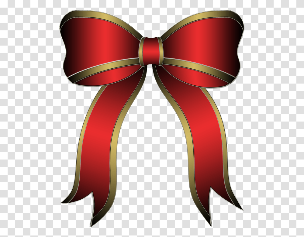 Christmas Red Ribbon, Tie, Accessories, Accessory, Necktie Transparent Png