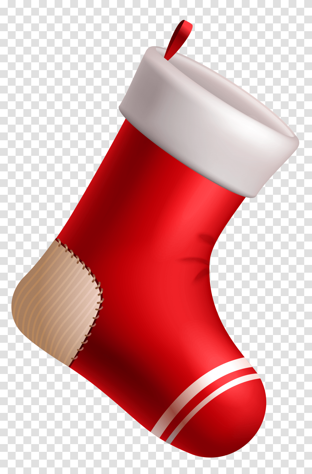 Christmas Red Stocking Clipart, Christmas Stocking, Gift, Lamp Transparent Png