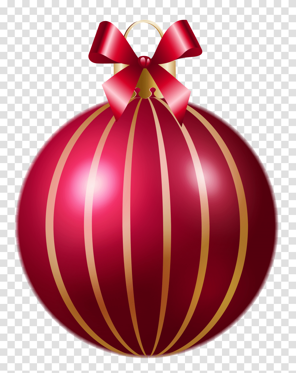 Christmas Red Striped Ball Clipart Gallery, Ornament, Lamp, Gift Transparent Png