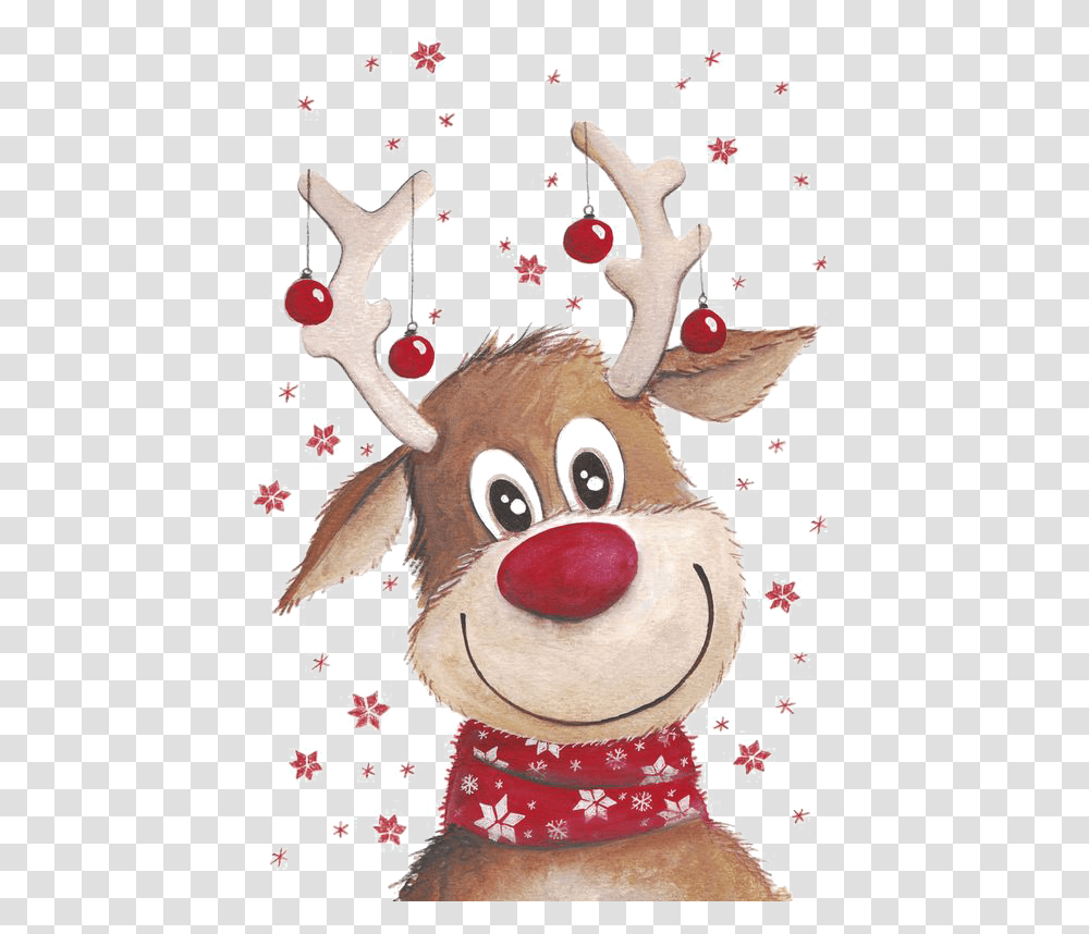 Christmas Reindeer Background, Doodle, Drawing Transparent Png