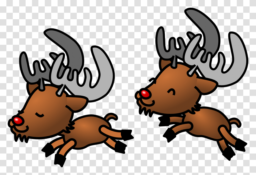 Christmas Reindeer Clip Art Reindeer Background, Animal, Mammal, Food, Pig Transparent Png