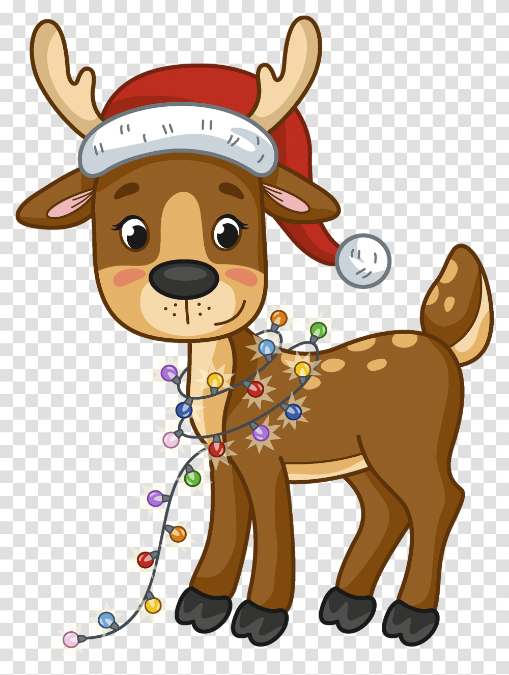 Christmas Reindeer Clipart Animal Figure Transparent Png