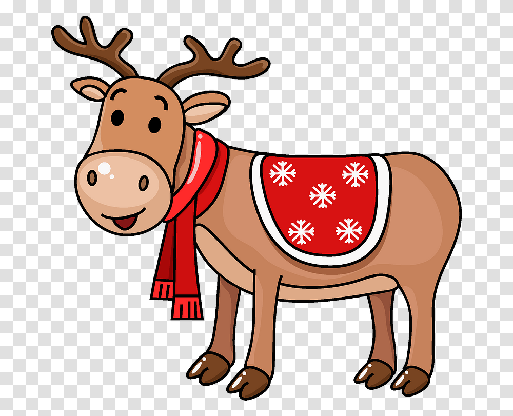 Christmas Reindeer Clipart Cartoon, Mammal, Animal, Wildlife, Moose Transparent Png