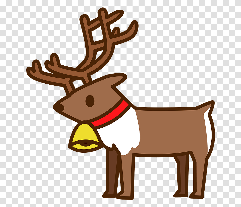 Christmas Reindeer Clipart Free Download Illustration, Elk, Wildlife, Mammal, Animal Transparent Png