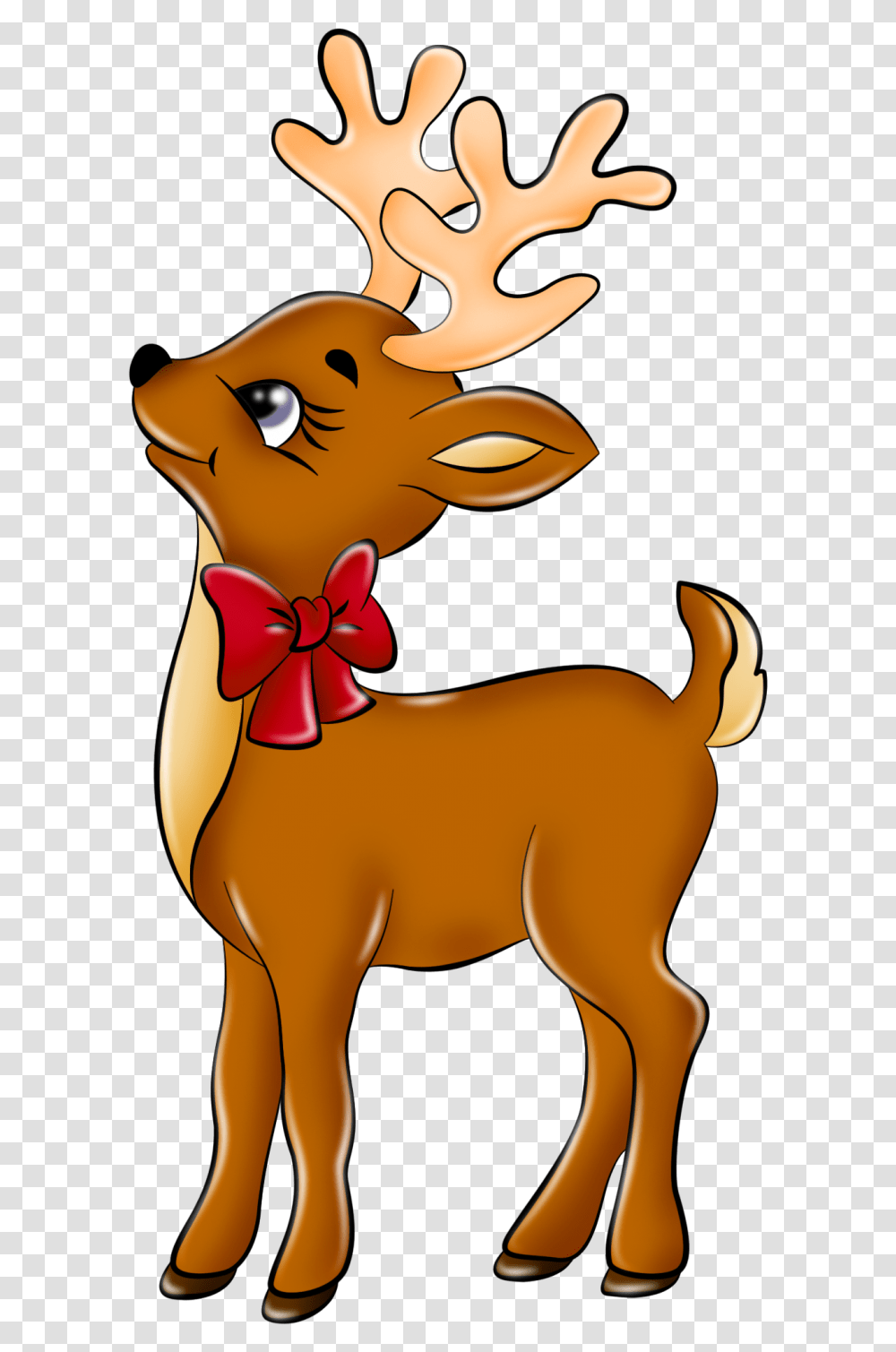 Christmas Reindeer Clipart Reindeer, Animal, Mammal, Wildlife Transparent Png