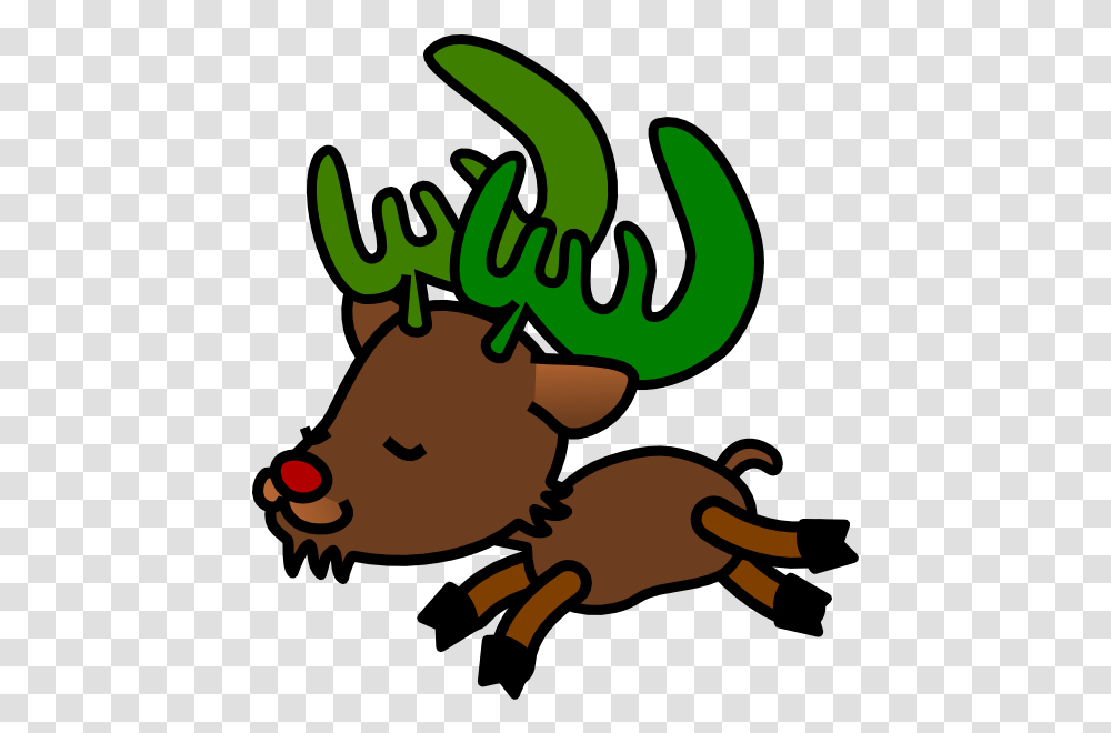 Christmas Reindeer Clipart Rudolph The Red Nosed Reindeer Rudolph The Red Nosed Reindeer, Pig, Mammal, Animal, Hog Transparent Png