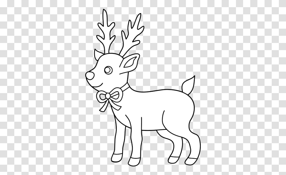 Christmas Reindeer Coloring, Mammal, Animal, Goat, Wildlife Transparent Png