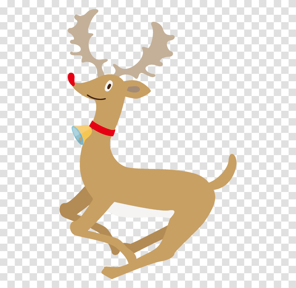 Christmas Reindeer Deer Antler For Reindeer, Mammal, Animal, Kangaroo, Wallaby Transparent Png