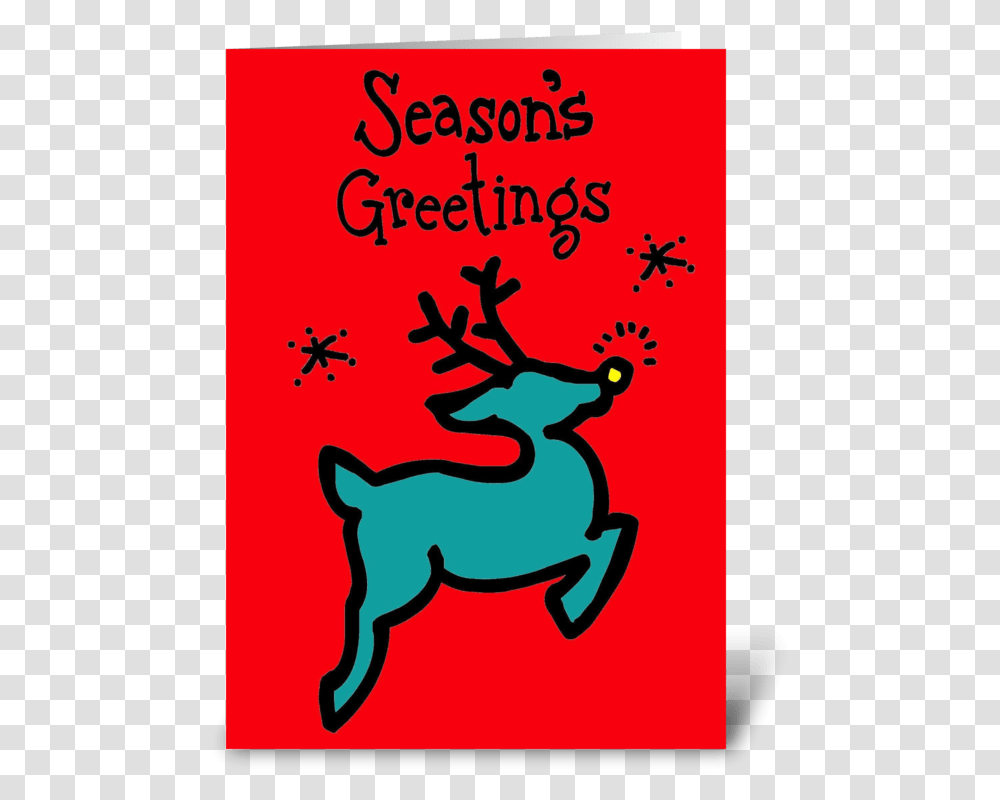 Christmas Reindeer Greeting Card Reindeer, Poster, Advertisement, Mail, Envelope Transparent Png