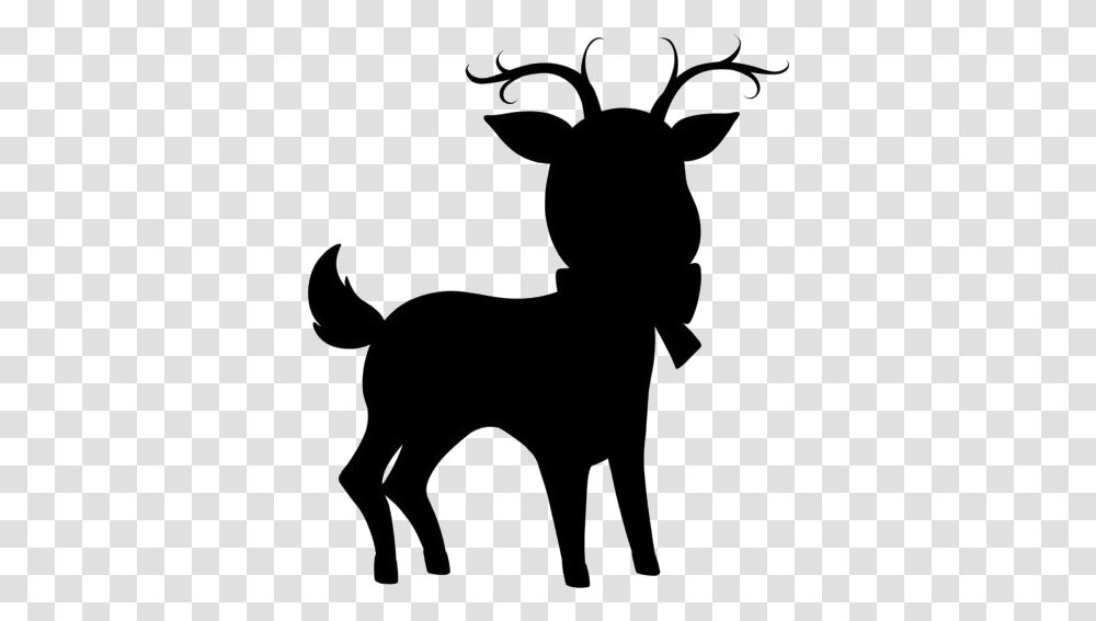 Christmas Reindeer Hd Image Sleigh Christmas Reindeer Clipart, Mammal, Animal, Stencil, Silhouette Transparent Png