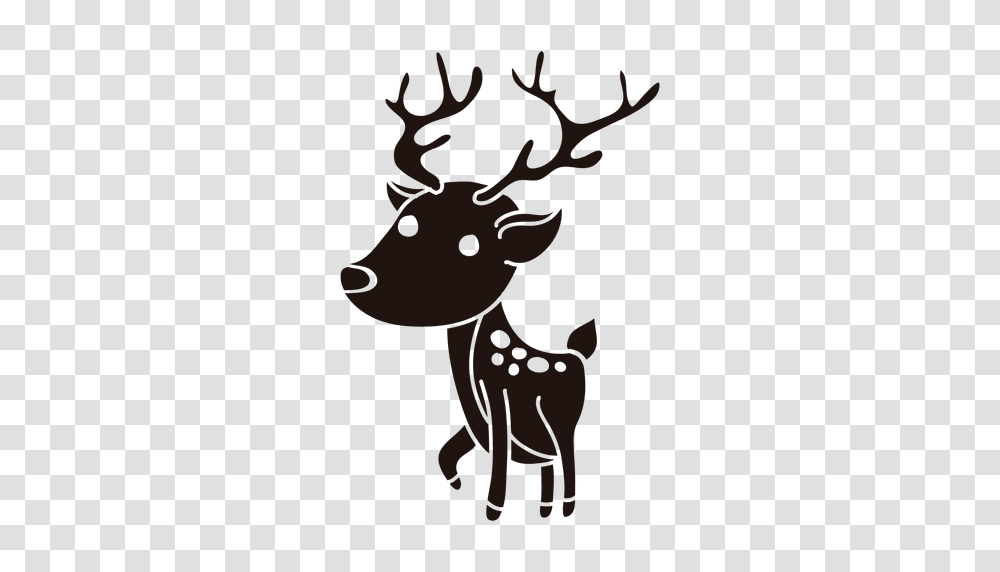 Christmas Reindeer Silhouette Bigking Keywords And Pictures, Elk, Wildlife, Mammal, Animal Transparent Png
