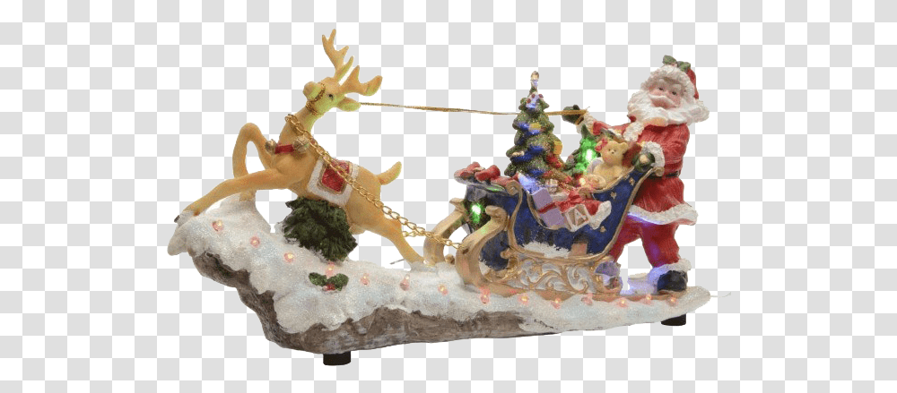 Christmas Reindeer Sleigh File Santa Claus, Birthday Cake, Dessert, Food, Jewelry Transparent Png