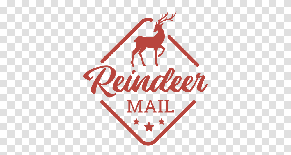 Christmas Reindeer Stamp Lettering & Svg Language, Symbol, Logo, Trademark, Emblem Transparent Png