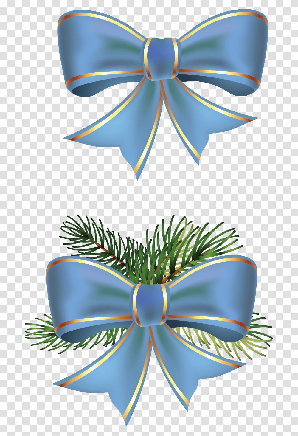 Christmas Ribbon Clip Art Ribbon, Tree, Plant, Conifer, Ornament Transparent Png