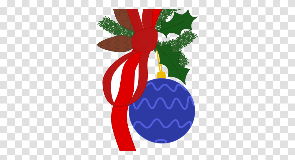 Christmas Ribbon Clipart Program Christmas Clipart Vector Christmas Ornament, Plant, Fruit, Food, Leaf Transparent Png