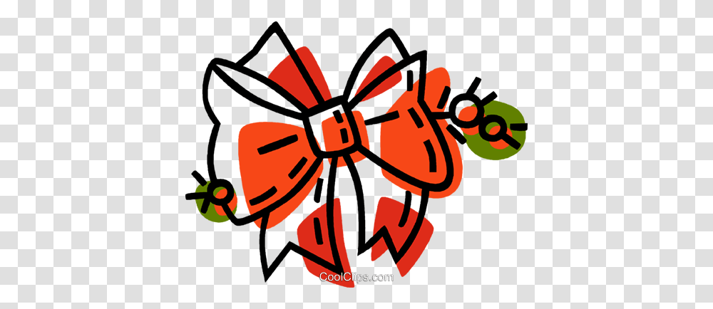 Christmas Ribbon Tied In A Bow Royalty Free Vector Clip Art, Dynamite, Bomb, Weapon, Weaponry Transparent Png
