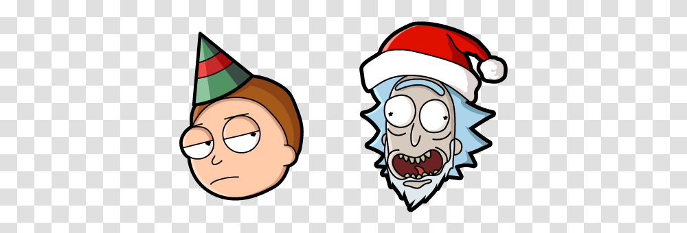 Christmas Rick And Morty Cursor - Custom Browser Rick And Morty Christmas, Hat, Clothing, Apparel, Chef Transparent Png