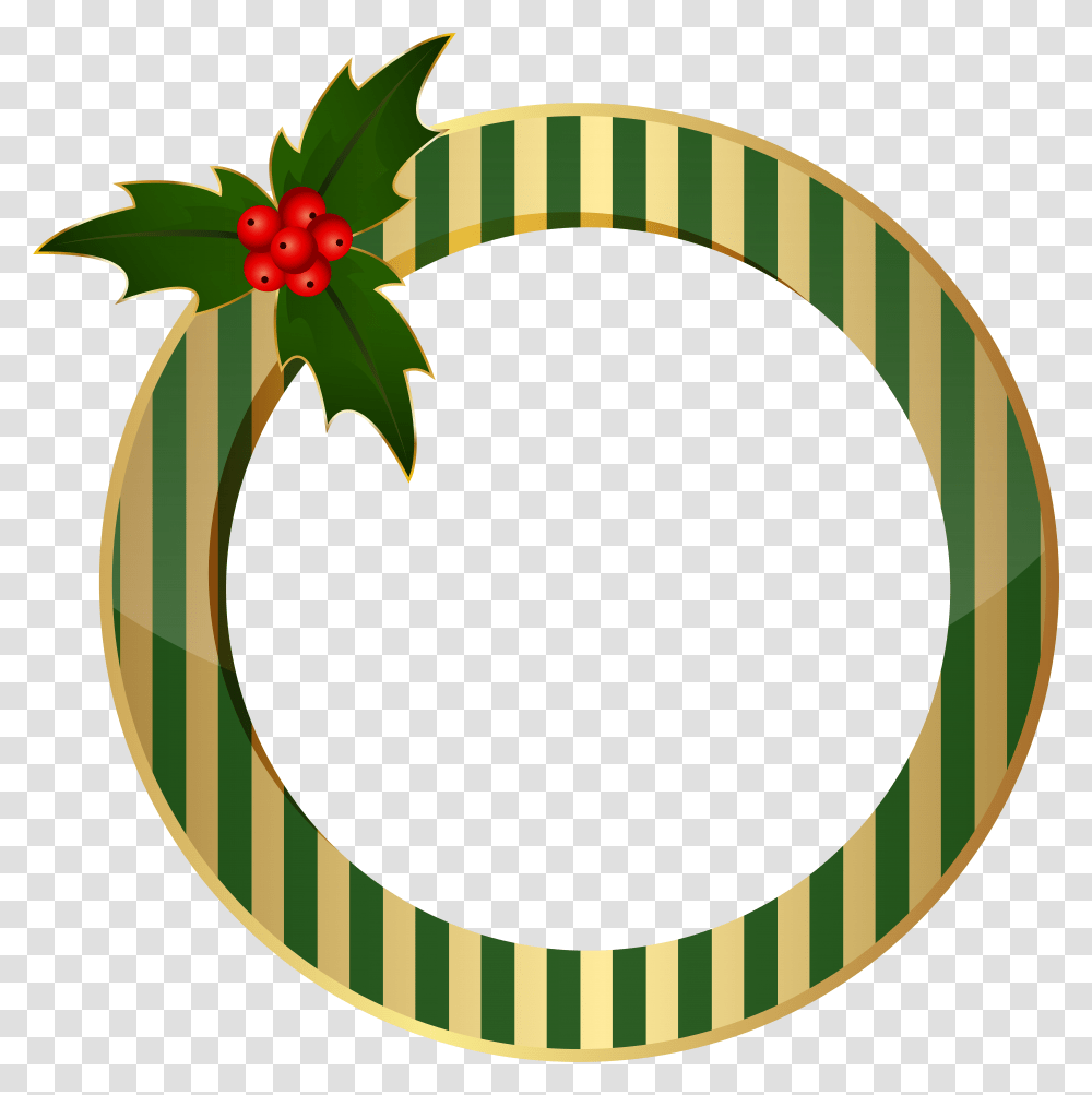 Christmas Round Frame Clipart Download, Hoop Transparent Png