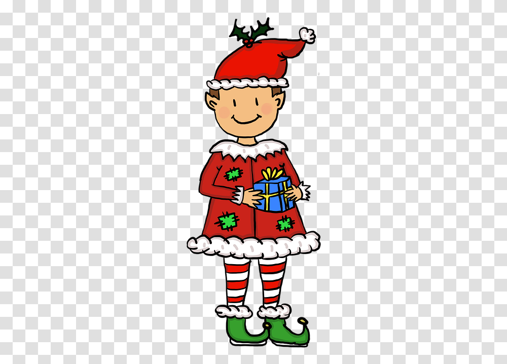 Christmas Royalty Free Elf Free Illustrations Christmas Cartoon, Person, Plant, Performer Transparent Png
