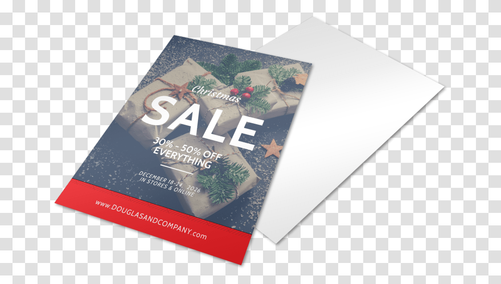 Christmas Sale Holiday Marketing Flyer Template Preview Christmas Card, Poster, Paper, Advertisement, Brochure Transparent Png