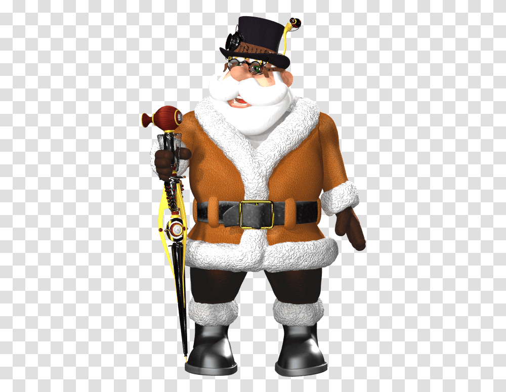 Christmas Santa 3d For Poser & Daz Studio News Free Downloads Steampunk Santa Claus, Person, Human, Harness, Costume Transparent Png