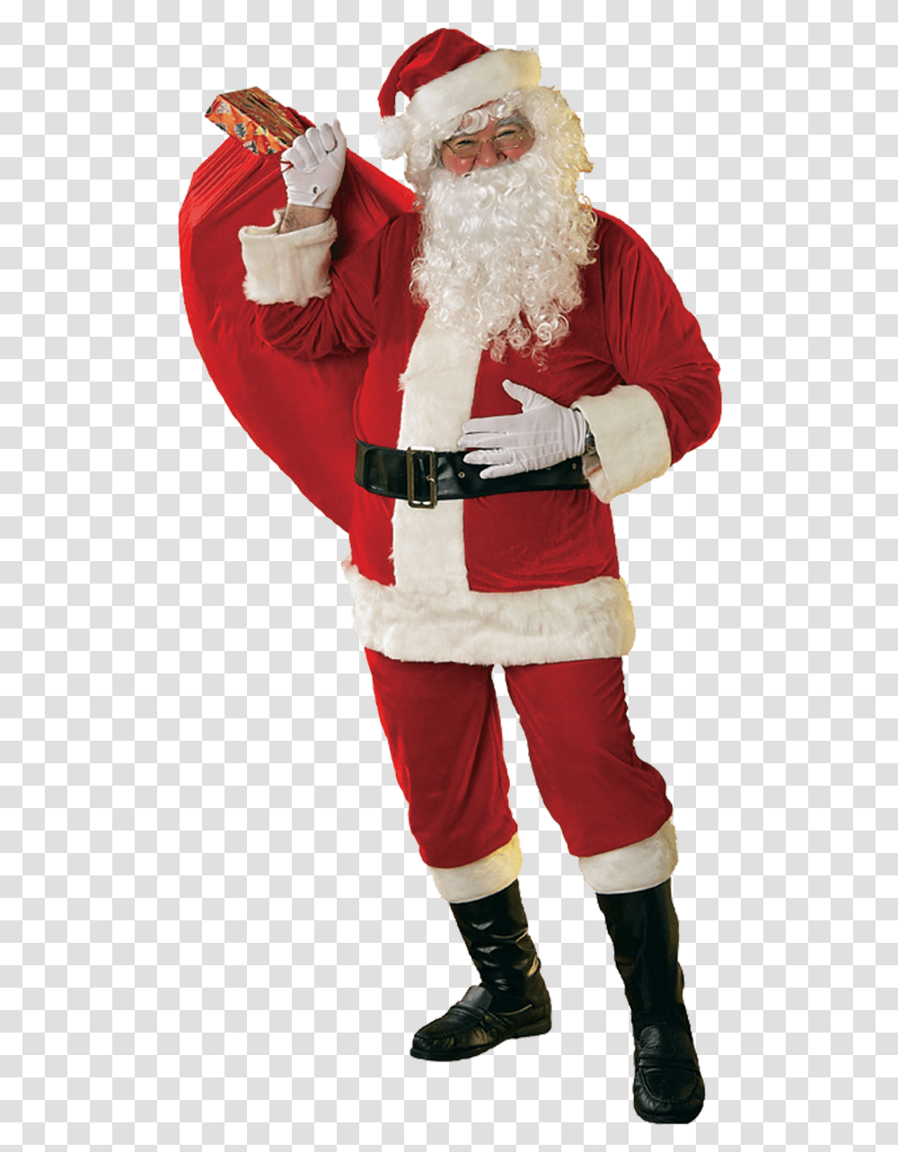 Christmas Santa Claus Costume Download Santa Claus Costume, Person, Sleeve, Mascot Transparent Png