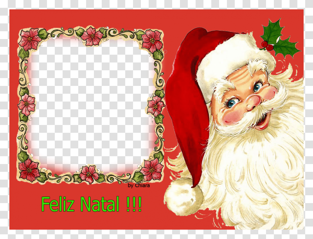 Christmas Santa Claus, Floral Design, Pattern Transparent Png