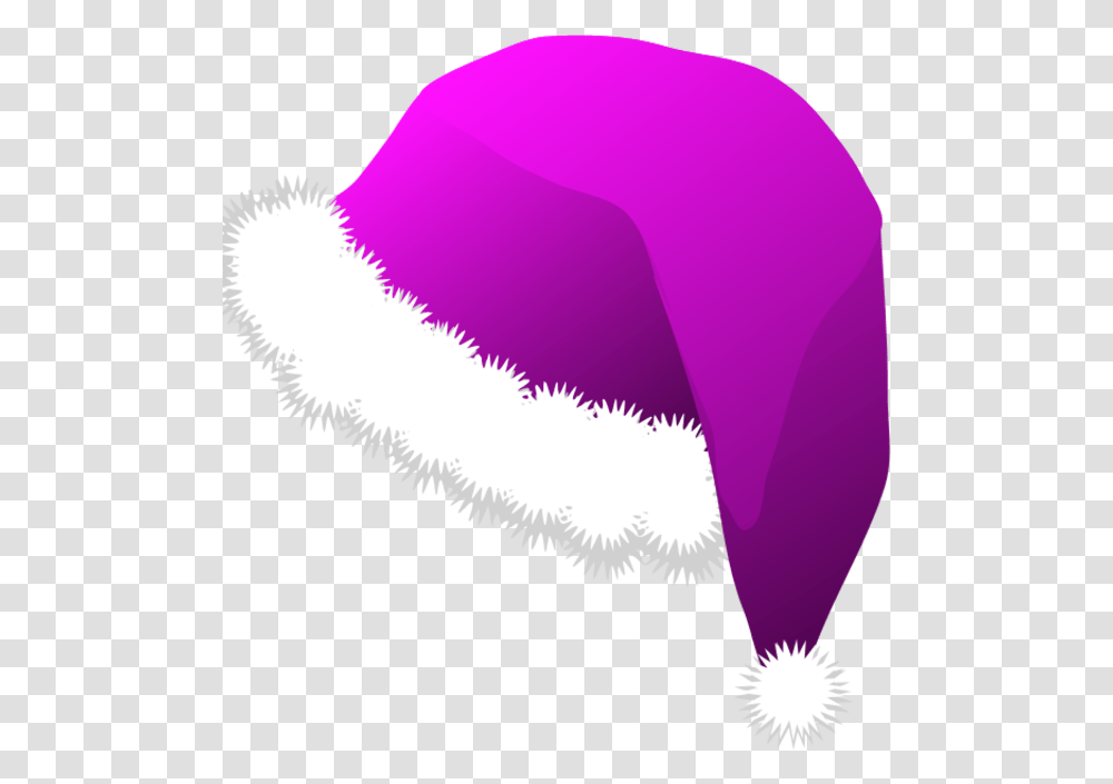 Christmas Santa Claus Hats Clipart Santa Claus Hat, Cushion, Clothing, Apparel, Purple Transparent Png