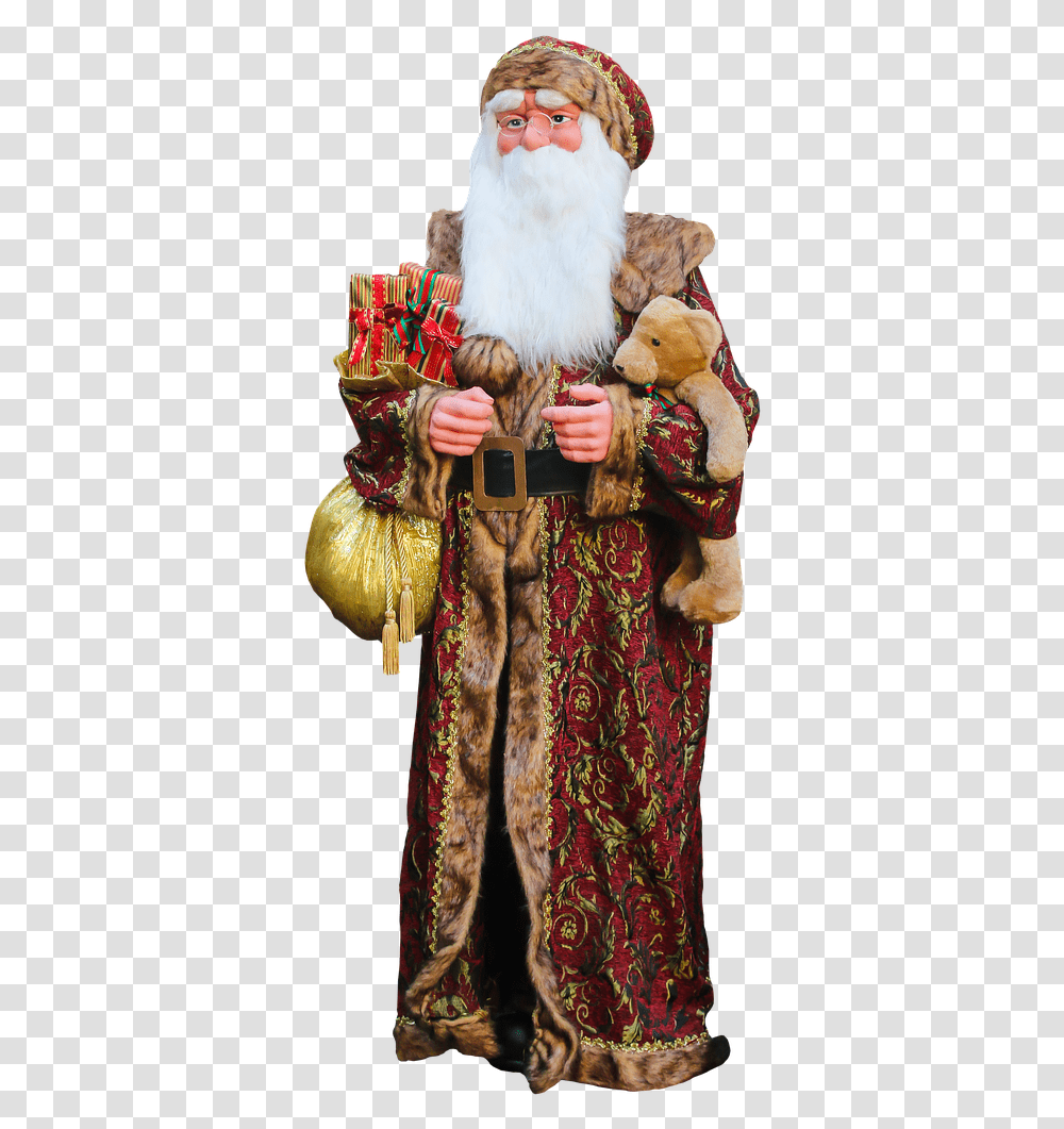 Christmas Santa Claus Nicholas Free Picture Santa Claus, Costume, Teddy Bear, Toy Transparent Png