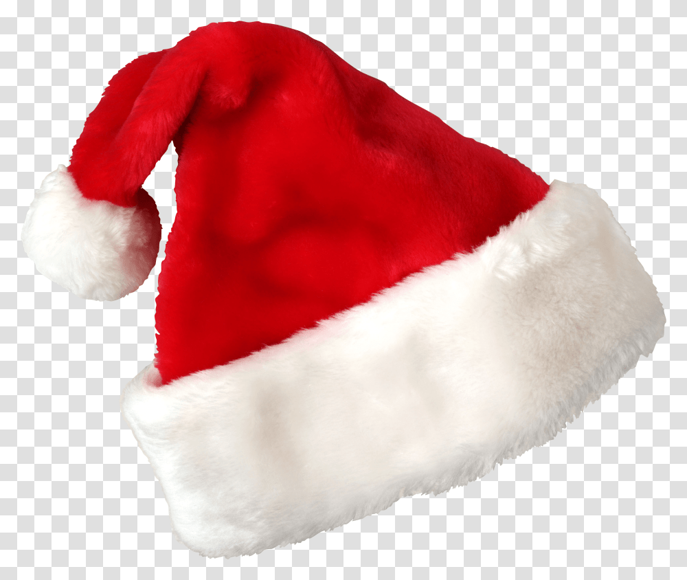 Christmas Santa Claus Red Hat Image Santa Claus Cap, Clothing, Apparel, Sweets, Food Transparent Png