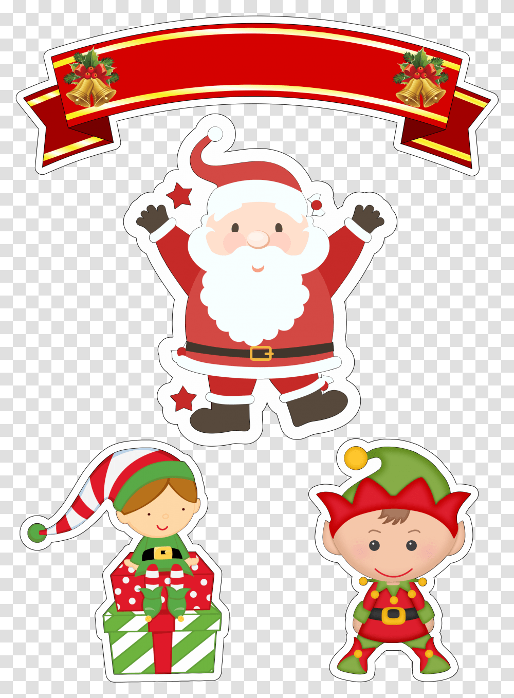Christmas Santa, Elf, Super Mario, Logo Transparent Png