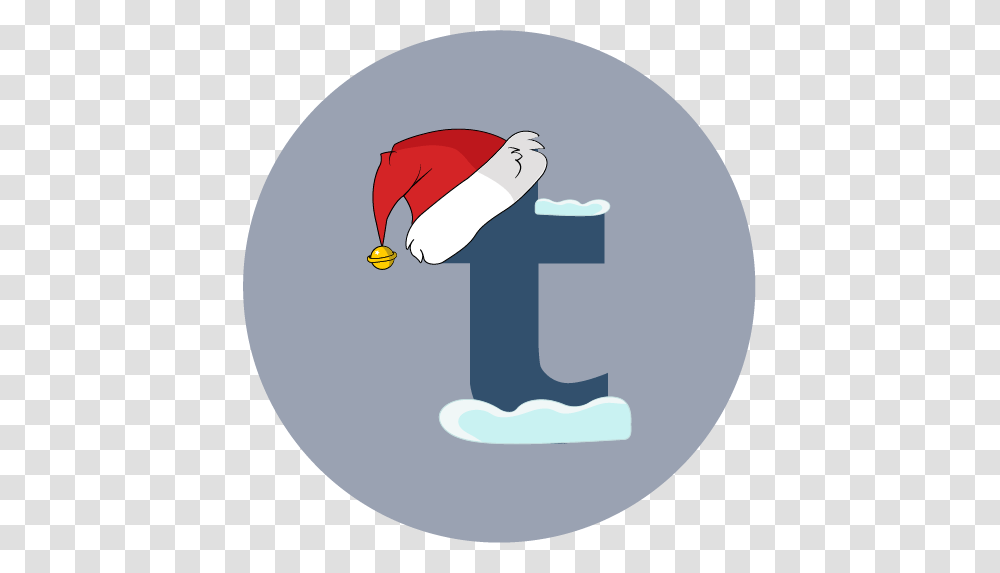 Christmas Santa Hat Snow Tumblr Icon, Number, Alphabet Transparent Png