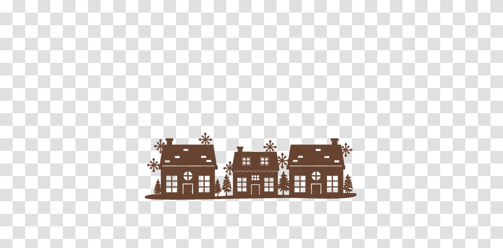 Christmas Scene Border Svg Scrapbook Cut File Cute Clipart Christmas House Free Svg, Text, Graphics, Super Mario, Drawing Transparent Png