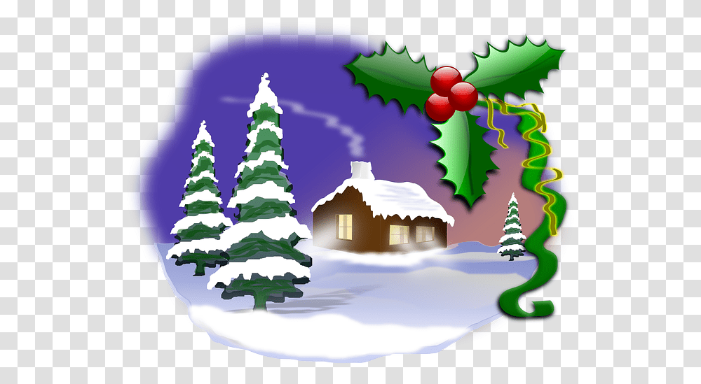 Christmas Scene Clip Art, Tree, Plant, Ornament, Christmas Tree Transparent Png