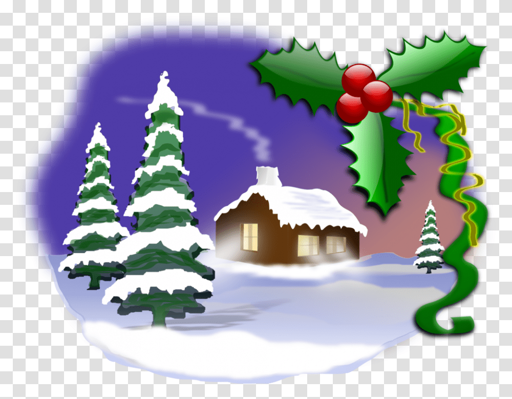 Christmas Scene Clip Art, Tree, Plant, Ornament, Christmas Tree Transparent Png