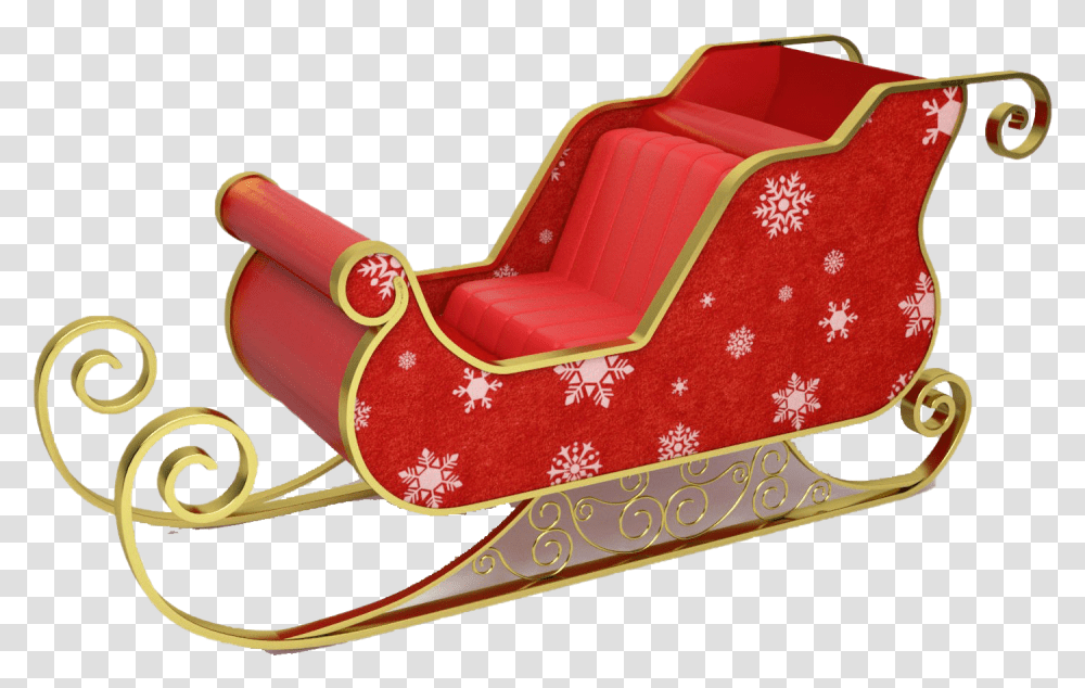 Christmas Sled Picture Santa Claus Sled, Furniture, Dynamite, Bomb, Weapon Transparent Png