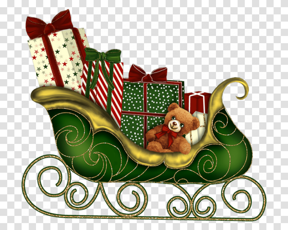 Christmas Sleigh For Art, Teddy Bear, Toy, Gift, Christmas Stocking Transparent Png
