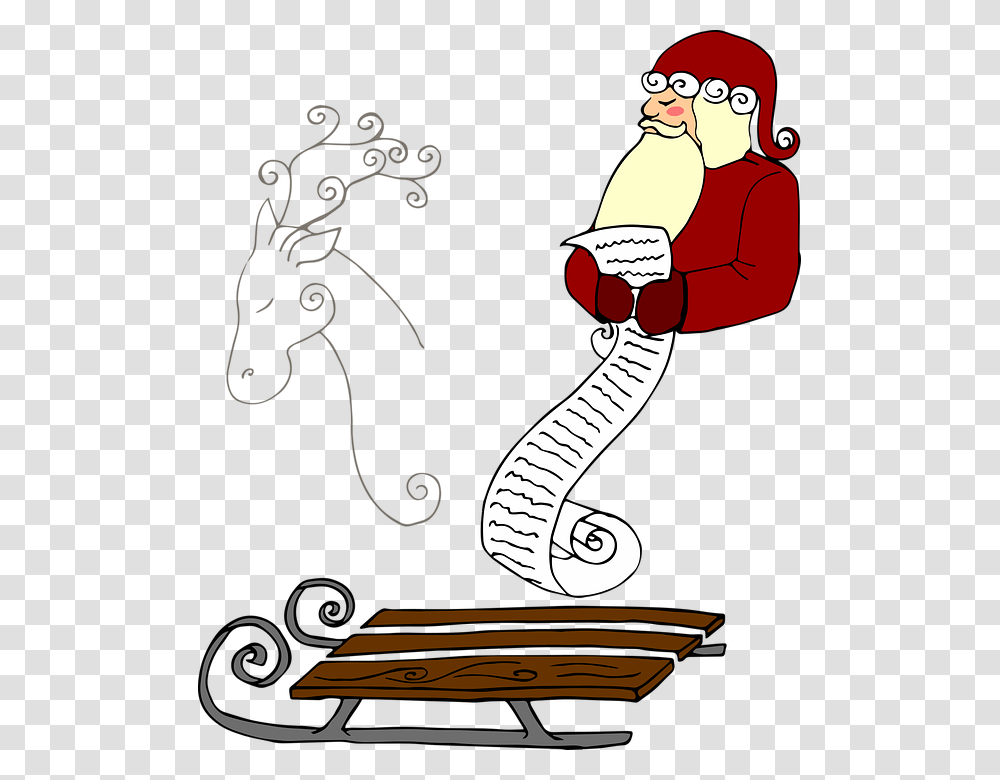 Christmas Slide Santa Claus Roe Deer Winter Wall Sticker Vector In, Reptile, Animal, Cobra, Snake Transparent Png