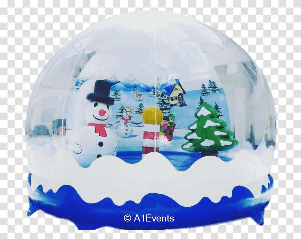 Christmas Snow Globe Bouncer Inflatable, Nature, Outdoors, Snowman, Winter Transparent Png