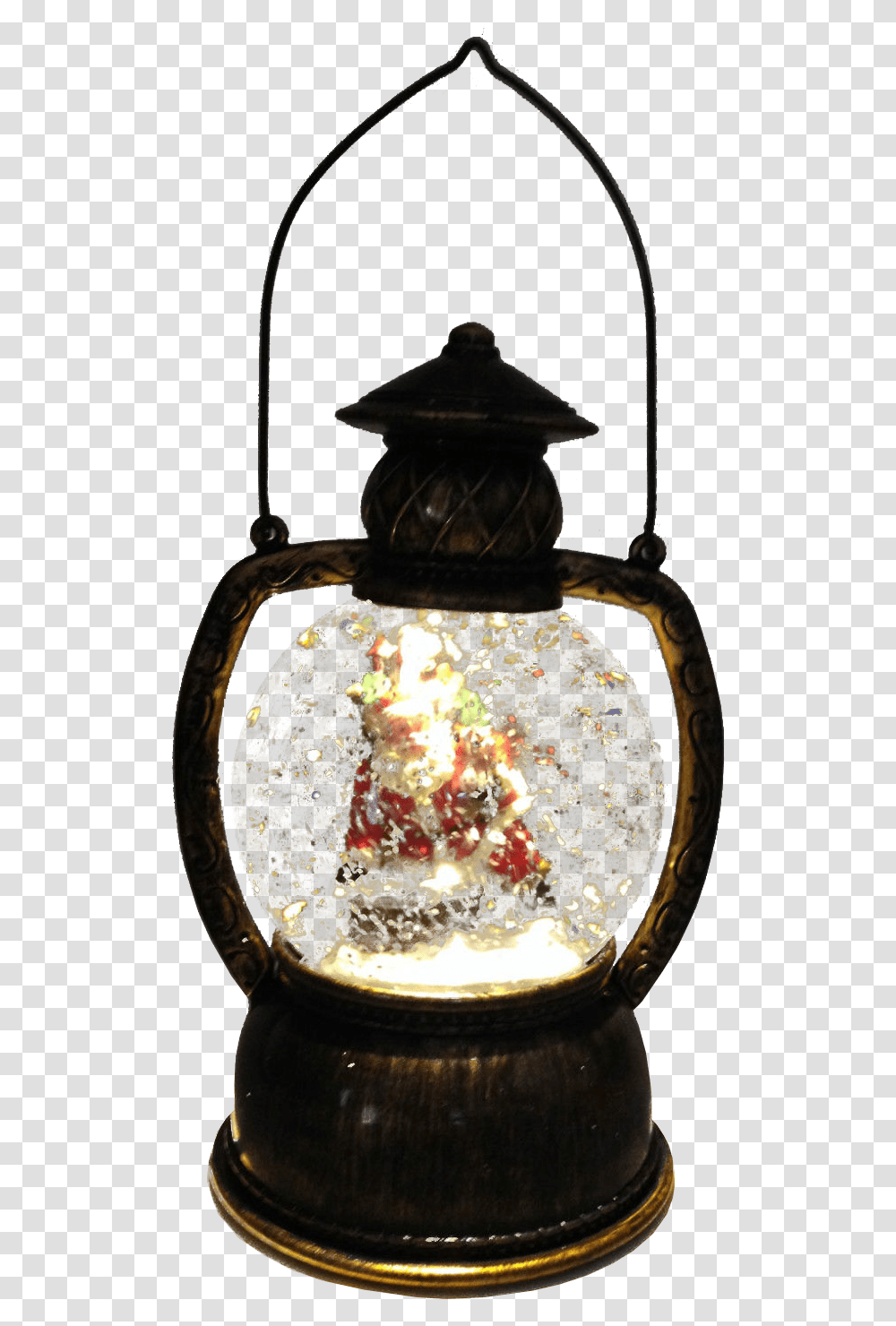 Christmas Snow Globe Lantern Free Images Christmas Snow Globe Lantern, Lamp, Lampshade, Light, Light Fixture Transparent Png